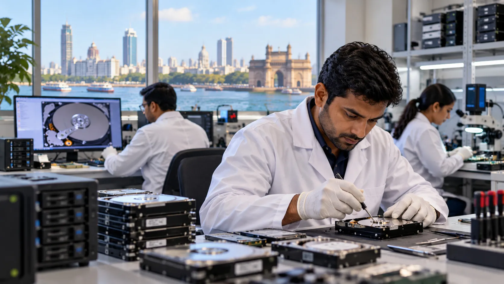 Class 100 Clean Room – Data Recovery Mumbai